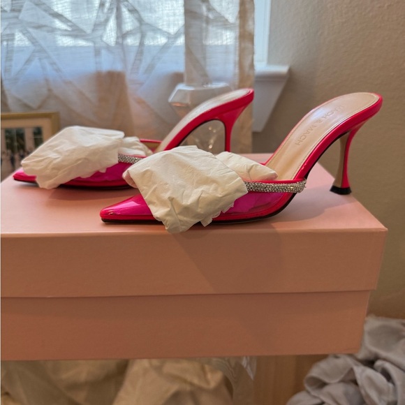 Mach & Mach Double Bow PVC Mule - Picture 12 of 15